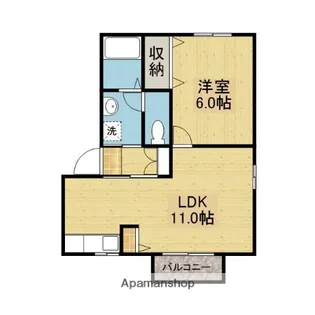 マルシェ宮2【201号室】の間取り
