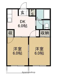 エルディム大石【203号室】の間取り
