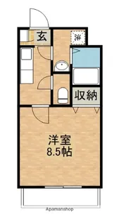 マンションカズⅡ【207号室】の間取り
