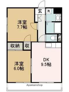 オールウェイズ【1階】の間取り