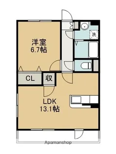 グランストーク天龍川【3階】の間取り