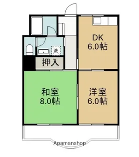 サンシャイン天王Ⅱ【2階】の間取り