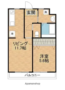 ウィング・イヌイ【1階】の間取り