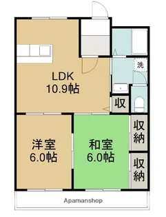 ネオキャッスルA【2階】の間取り