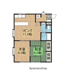 グリーンハート1【103号室】の間取り