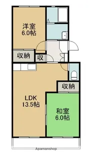 メゾンルネピア【1階】の間取り