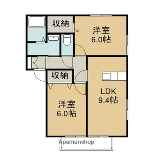 グランシャリオⅡ【2階】の間取り