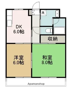 マンション・カズ【1階】の間取り