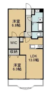 グランストーク北島【3階】の間取り