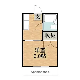 コーポ橋羽【107号室】の間取り