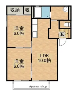 ル パン【A101号室】の間取り