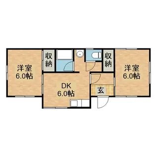 ツインハウス【101号室】の間取り