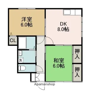 メルベーユ【102号室】の間取り