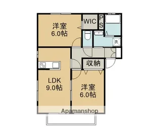 ディアステージA【101号室】の間取り