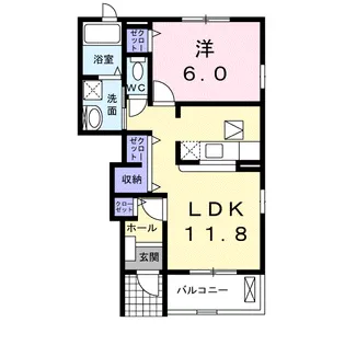 シャルマンⅢ【1階】の間取り