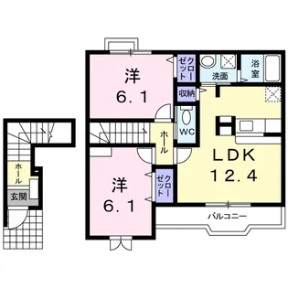 ハイム ノルデン【2階】の間取り