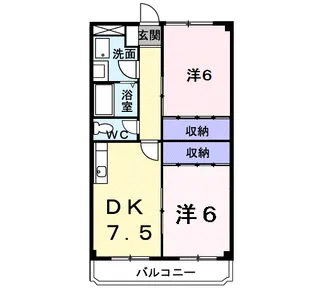 グリーンパーク【3階】の間取り