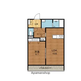 ビューノ市野【4階】の間取り