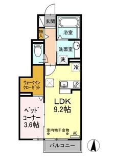 WIT 下石田【1階】の間取り