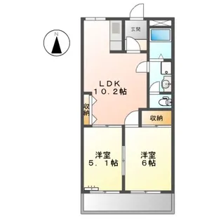 エクセレンスガーデンⅡ【1階】の間取り