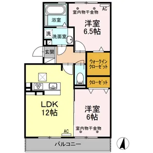 GRAND WINS【1階】の間取り