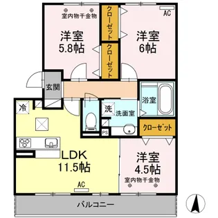 ROYAL WIN’S【1階】の間取り