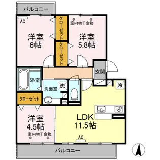 ROYAL WIN’S【2階】の間取り