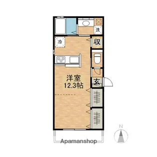 レアマカホウ【103号室】の間取り