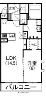 クオーレ ルミノーザ【301号室】の間取り