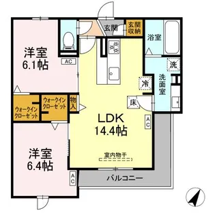 コスモ【1階】の間取り