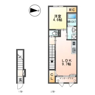 CONFORTO原島【2階】の間取り