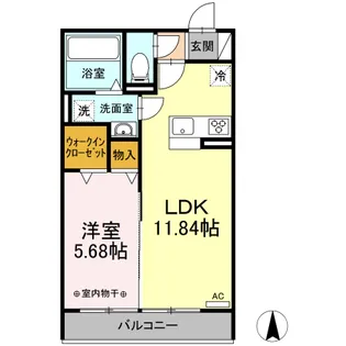サンリット宮竹【3階】の間取り