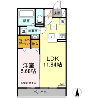 サンリット宮竹【1階】の間取り