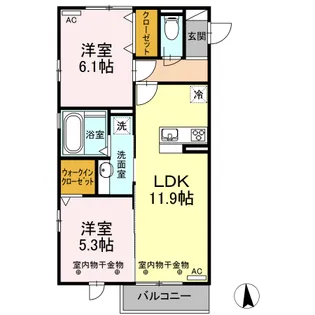 メゾン・レーヴ【3階】の間取り