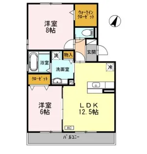 ポポラーレ【2階】の間取り