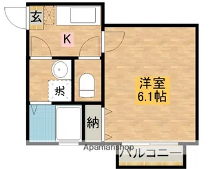 クレフラスト和田【203号室】の間取り