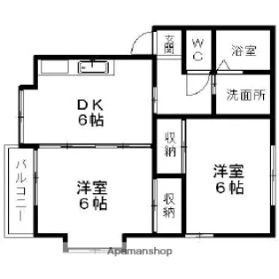アビタシオン【1階】の間取り