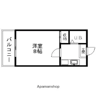 コナビック上西【4-D号室】の間取り