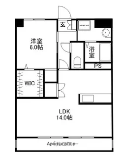コートビレッジ渡瀬【3-B号室】の間取り