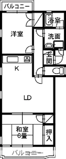 ミラクル西塚【4階】の間取り
