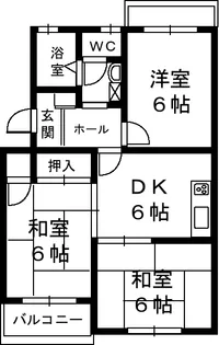 エルミタージュ【3階】の間取り