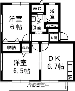 FIGARO【203号室】の間取り