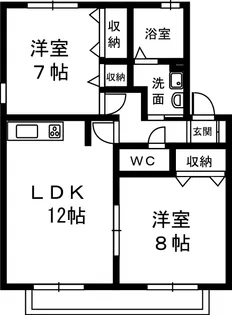 ラフィーネ A【1階】の間取り