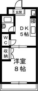 マンションやまももの木【103号室】の間取り