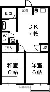 ティアラ7【202号室】の間取り
