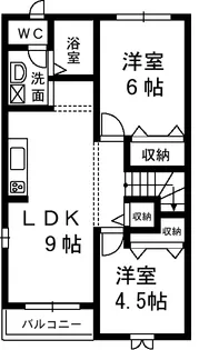 エスカール小池【2階】の間取り