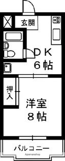 マンションルビナス【3階】の間取り