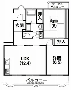 カーサ・フォルテ【2階】の間取り