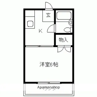 コーポ橋羽【3階】の間取り