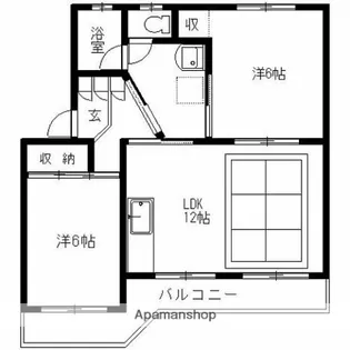 神谷マンション【3階】の間取り